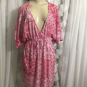 Dresses - Print V-Neck Dress Dresses - Print V-Neck Dress